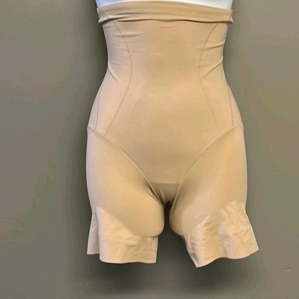 Naomi & Nicole 2X Tan Pullup 7928 Tummy&Waist Control One-Piece Shapewear Short